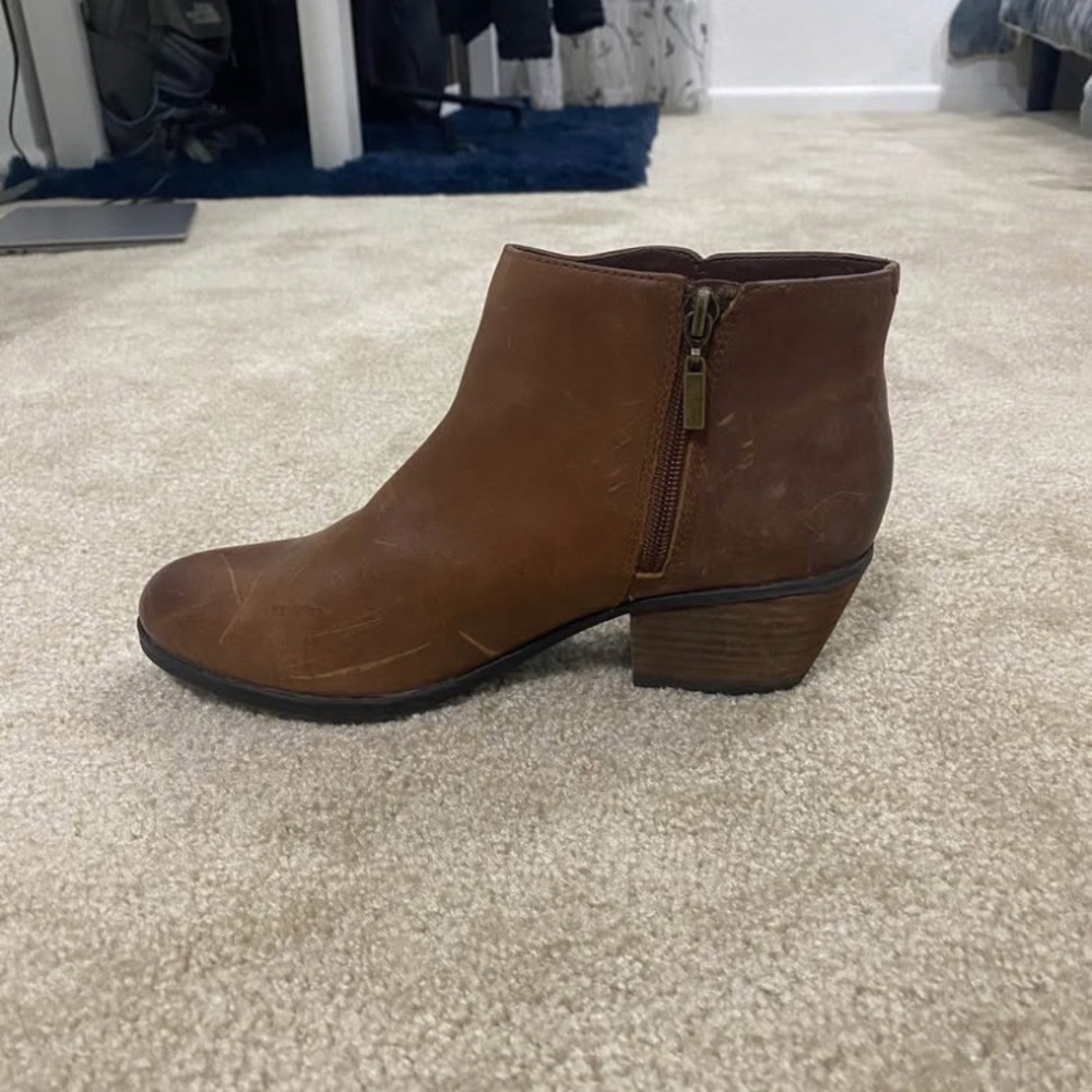Brown Leather Ankle Boots